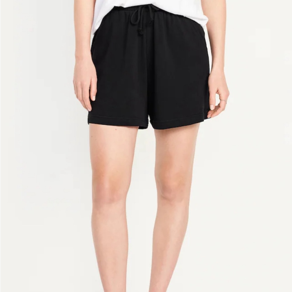 Old Navy High waisted black cotton shorts